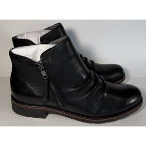 AETREX Women's Mila Low Boot Black LB300 Arch Support Cushioning Size 8.5 NEW